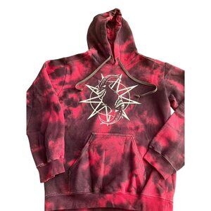 Vintage Slipknot Sweatshirt Small Women’s Tie Dye Hoodie Gildan Demon Goat